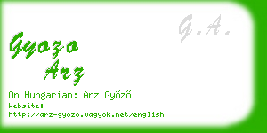 gyozo arz business card