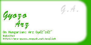gyozo arz business card